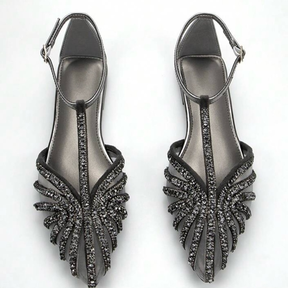 Elegant Diamond Strappy Women's Shoes
